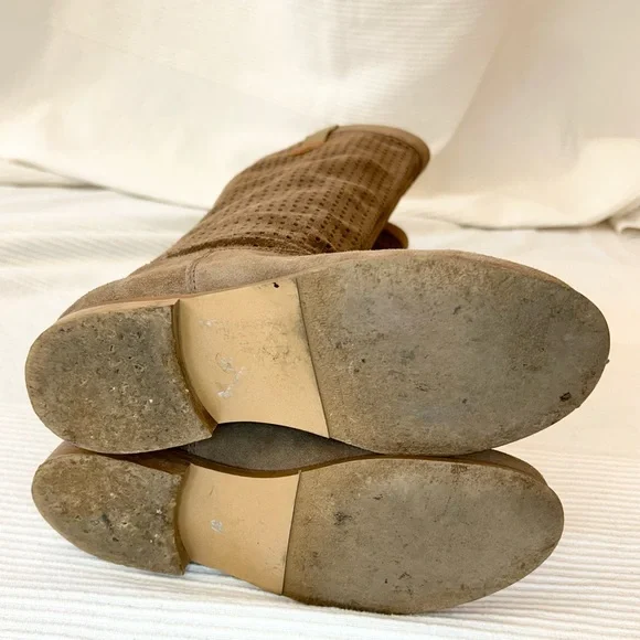 Suede Leather Riding Boots - Picture 11 of 15